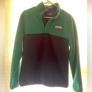 MENS S VINEYARD VINES HARBOR FLEECE SHEP SHIRT PULLOVER SWEATER TURF GREEN